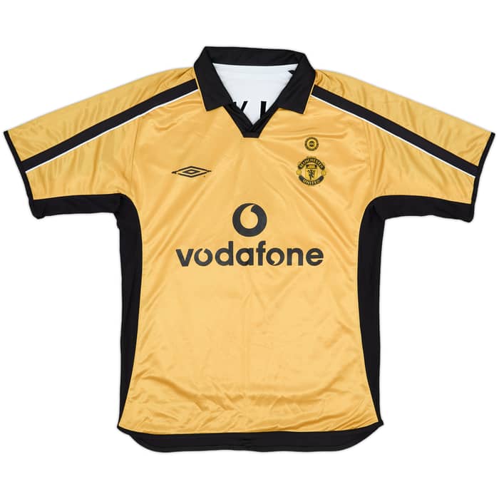 2001-02 Manchester United Centenary Away/Third Shirt Beckham #7 - 8/10 - (M)