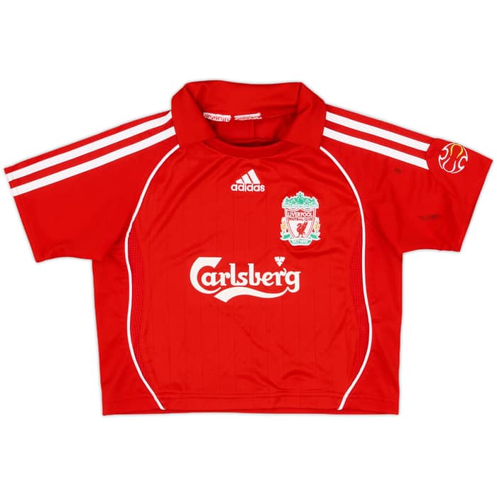 2006-08 Liverpool Home Shirt & Shorts - 8/10 - (12-18 Months)