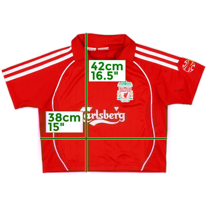 2006-08 Liverpool Home Shirt & Shorts - 8/10 - (12-18 Months)
