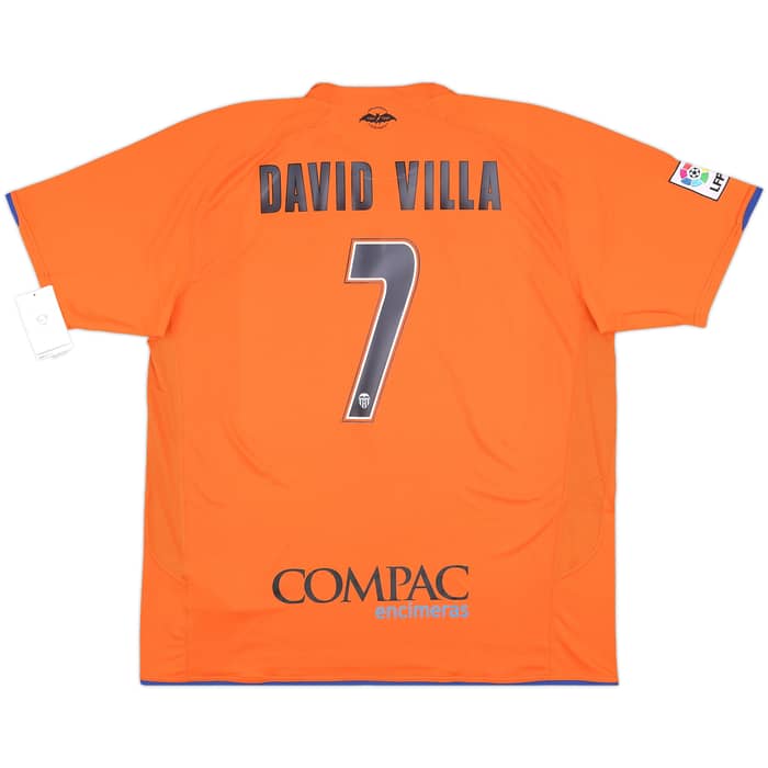 2007-08 Valencia Away Shirt David Villa #7 (XXL)
