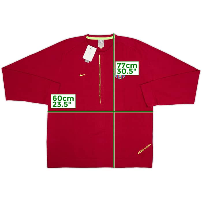 2007-08 Barcelona Nike Sweat Top (XXL)