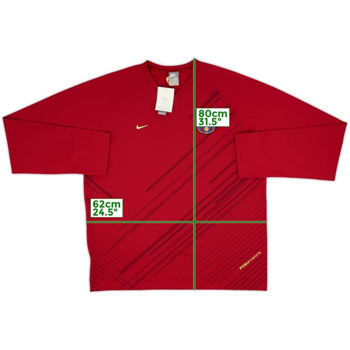 2007-08 Barcelona Nike Sweat Top (XXL)