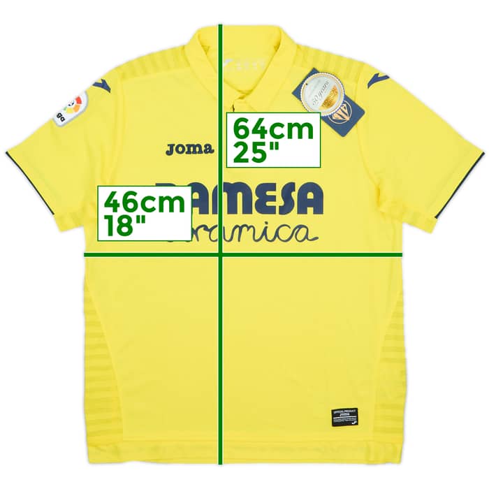 2017-18 Villarreal Home Shirt (L.Boys)