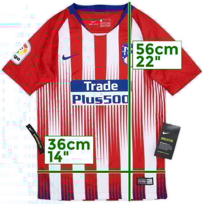 2018-19 Atletico Madrid Home Shirt (S.Boys)
