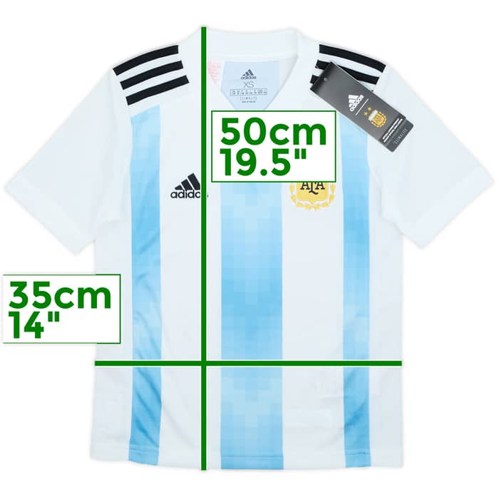 2018-19 Argentina Home Shirt (7-8 Years)