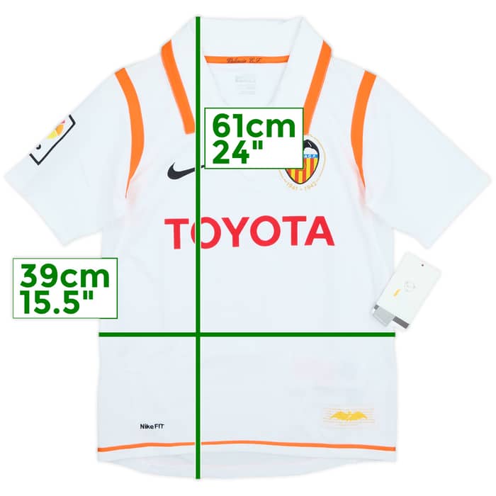 2007-08 Valencia Home Shirt (S.Boys)