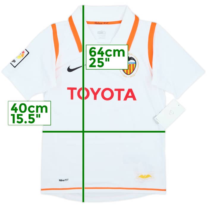 2007-08 Valencia Home Shirt (M.Boys)