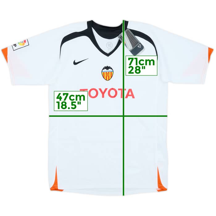 2005-06 Valencia Home Shirt (XL.Boys)