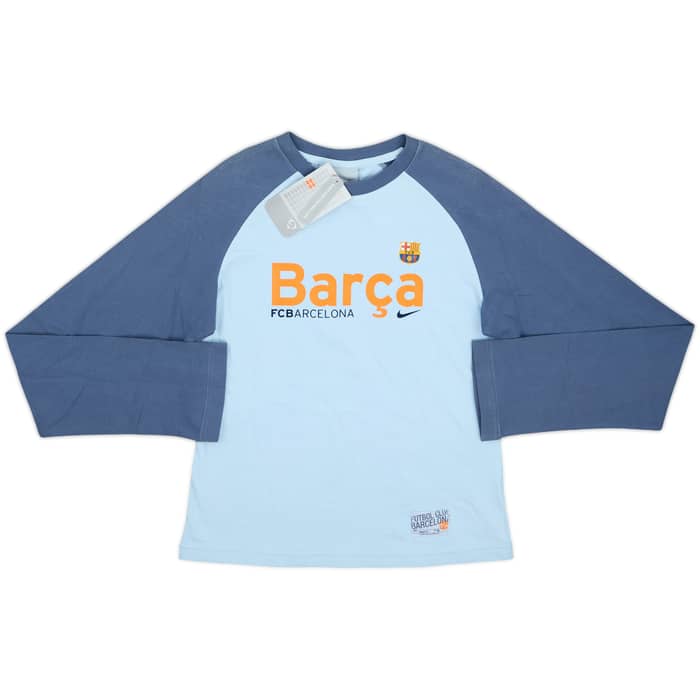 2005-06 Barcelona Nike Cotton L/S Tee (Women's M)