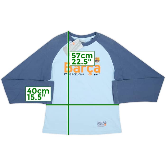 2005-06 Barcelona Nike Cotton L/S Tee (Women's M)