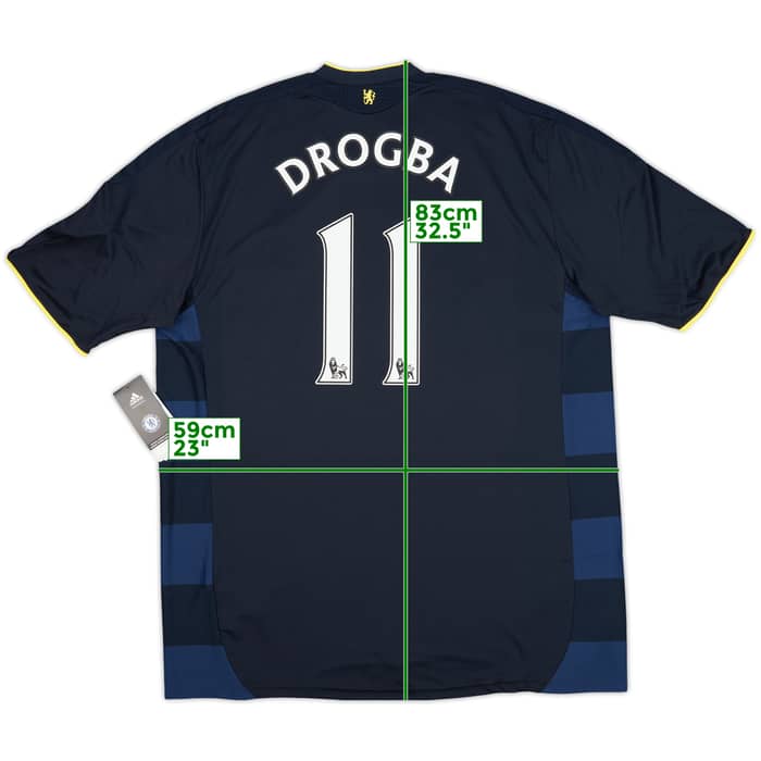 2009-10 Chelsea Away Shirt Drogba #11 (XL)