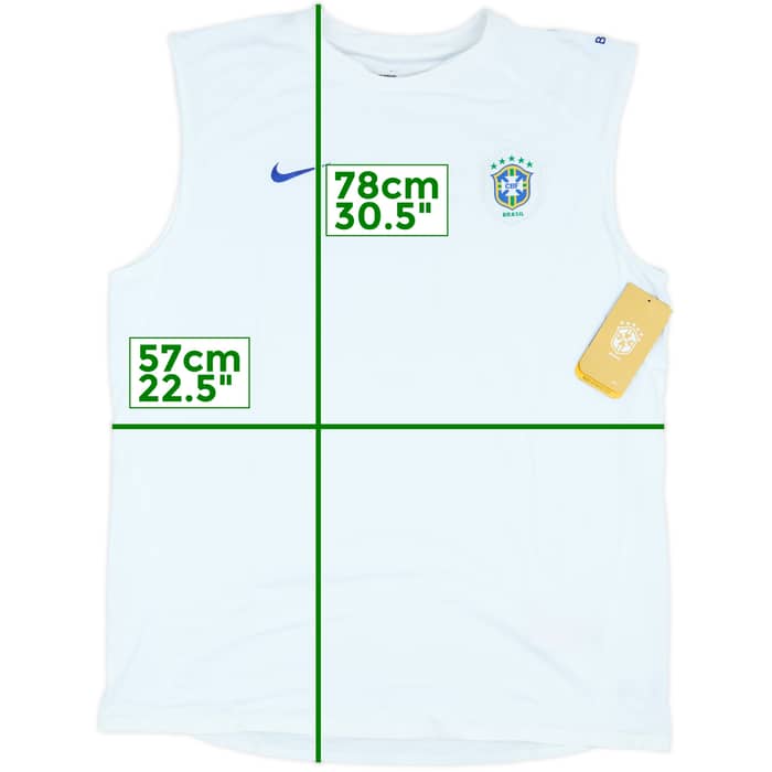 2006-07 Brazil Player Issue Nike Training Vest (XL)
