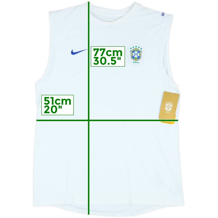 2006-07 Brazil Player Issue Nike Training Vest (L)