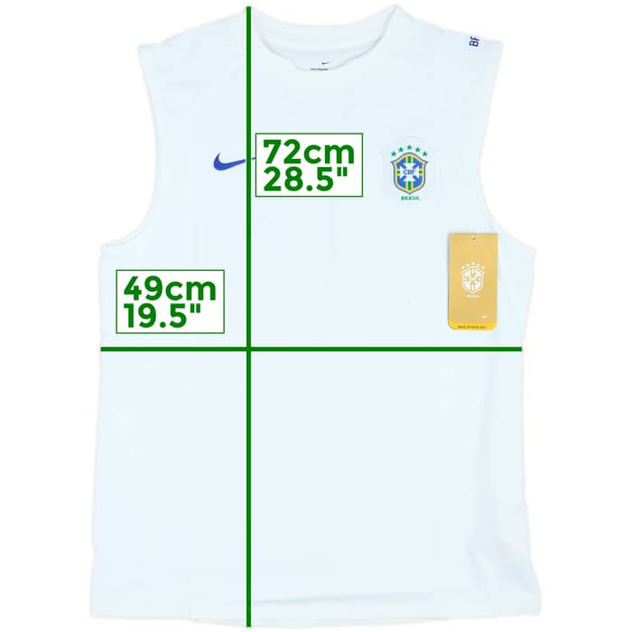 2006-07 Brazil Player Issue Nike Training Vest (M)
