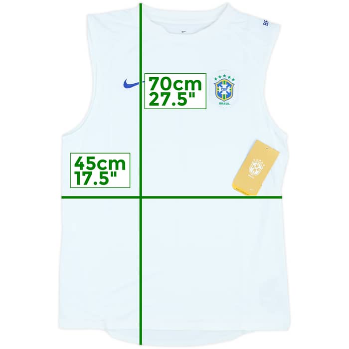 2006-07 Brazil Player Issue Nike Training Vest (S)