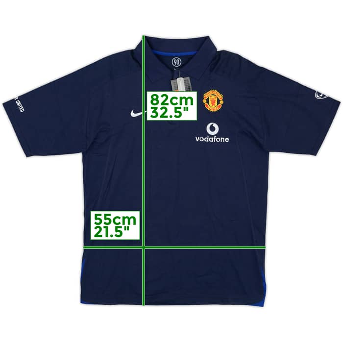 2005-06 Manchester United Nike 1/4 Zip Polo Shirt (M)