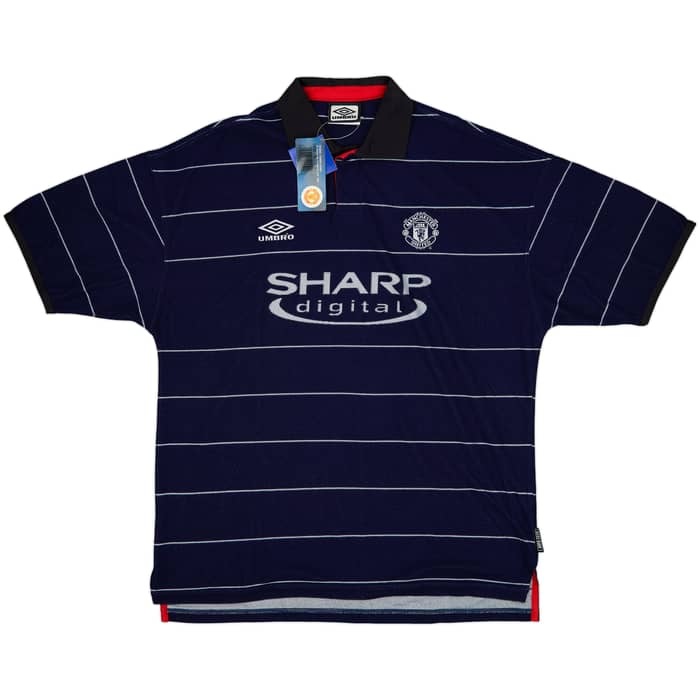 1999-00 Manchester United Away Shirt Yorke #19 (XL)