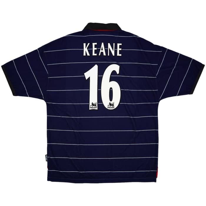 1999-00 Manchester United Away Shirt Keane #16 (XL)