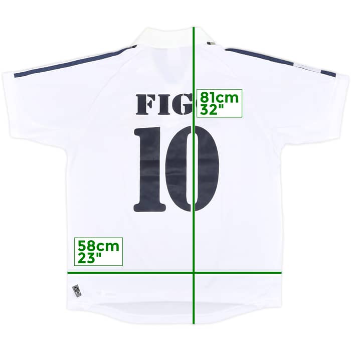 2001-02 Real Madrid Home Shirt Figo #10 (S)
