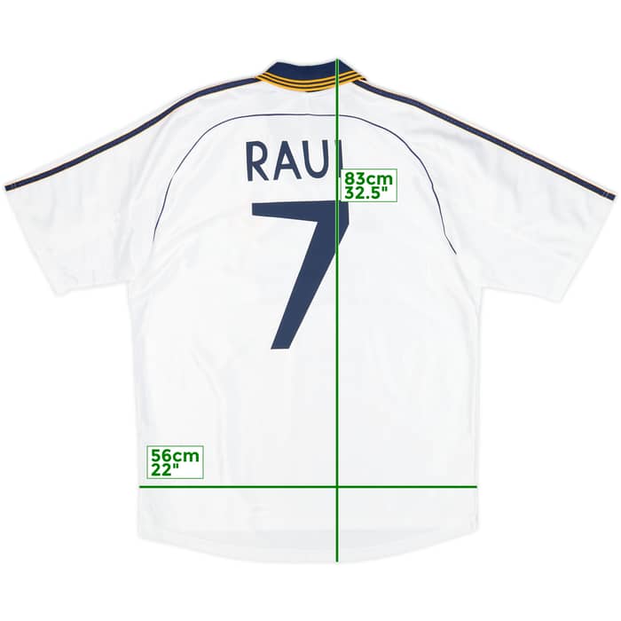 1998-00 Real Madrid Home Shirt Raul #7 (L)