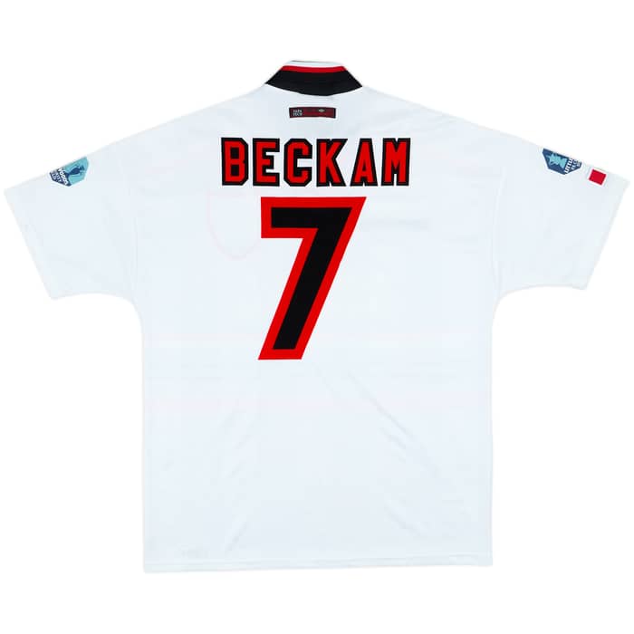 Camiseta de visitante del Manchester United 1997-99 Beckam #7 - 8/10 - (L)