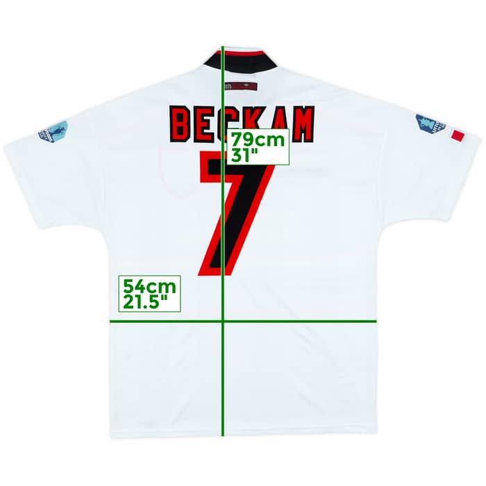 Camiseta de visitante del Manchester United 1997-99 Beckam #7 - 8/10 - (L)