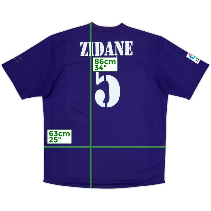 2001 Real Madrid Third Shirt Zidane #5 - 9/10 - (XL)