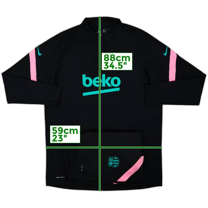2020-21 Barcelona Nike Vaporknit 1/4 Zip Tracksuit - 7/10 - (XL)