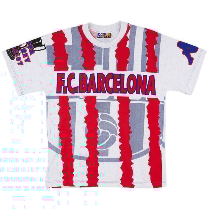 1997 Barcelona Kappa Copa Del Rey Fan Tee - 8/10 - (M)