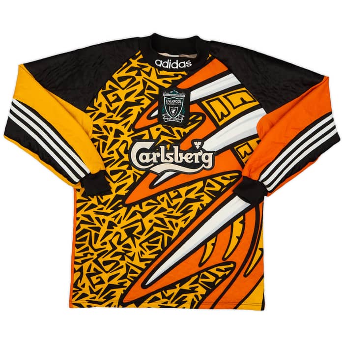 1995-96 Liverpool GK Shirt James #1 - 8/10 - (S)