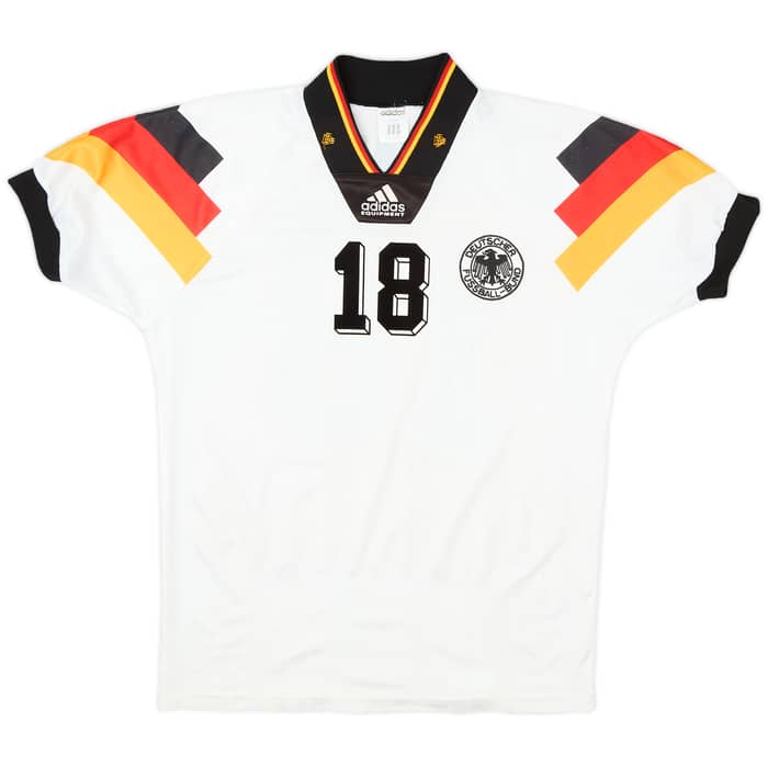 1992-94 Germany Home Shirt Klinsmann #18 - 9/10 - (S)
