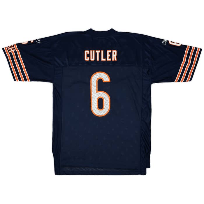 2009 Chicago Bears Cutler #6 Reebok On Field Home Jersey - 8/10 - (L)
