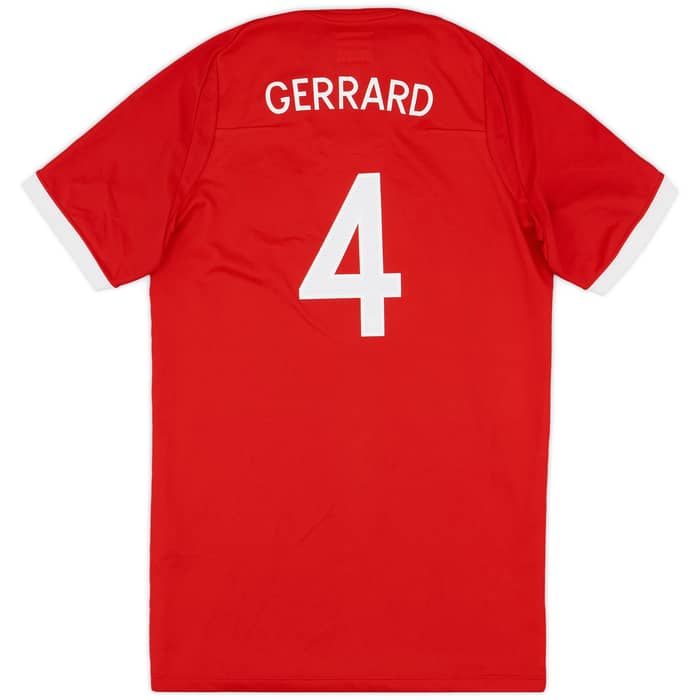 2010-11 England Away Shirt Gerrard #4 - 6/10 - (L.Boys)