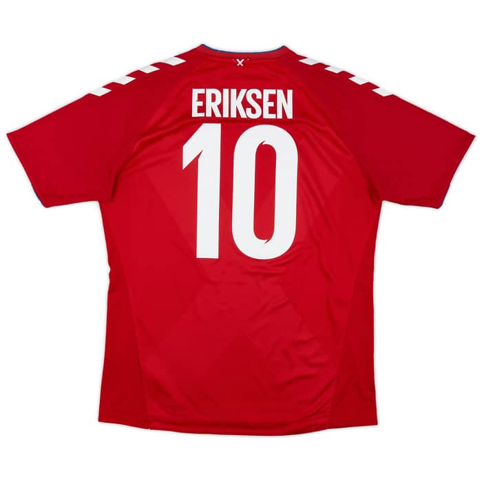 2018-19 Denmark Home Shirt Eriksen #10 - 7/10 - (L)