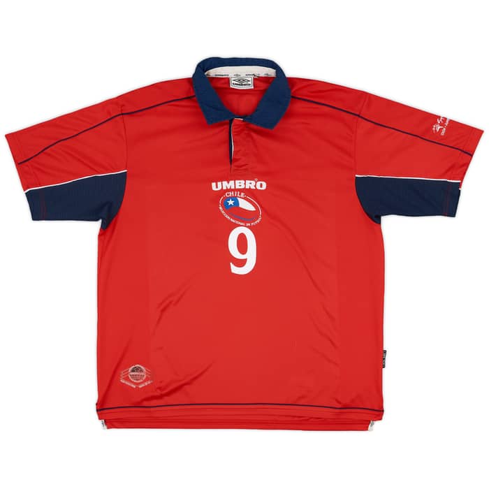 2000-01 Chile Home Shirt Zamorano #9 - 5/10 - (XL)