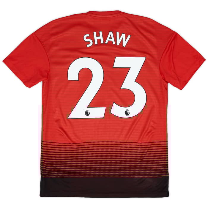 2018-19 Manchester United Home Shirt Shaw #23 - 8/10 - (S)