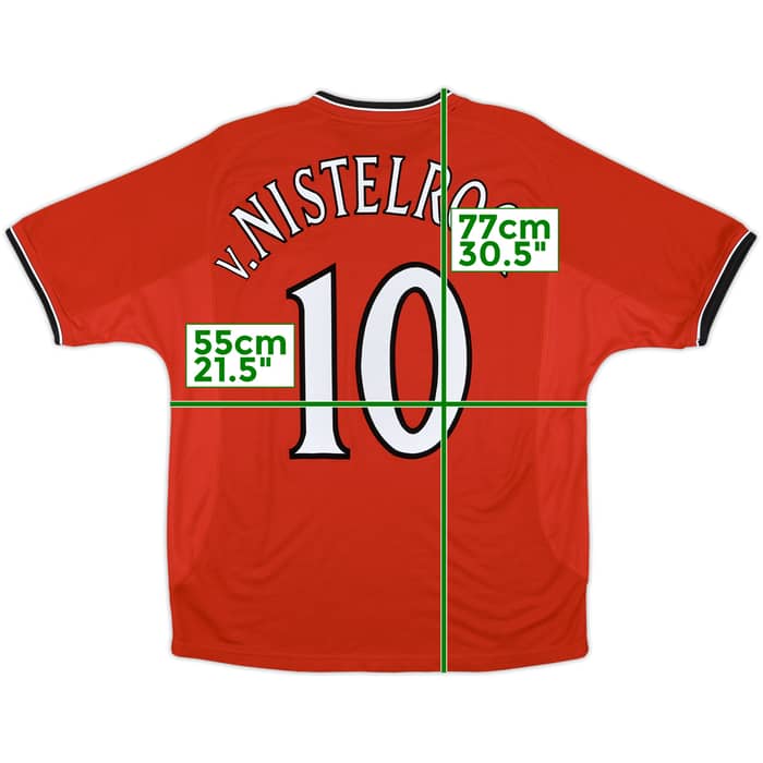 2000-02 Manchester United Home Shirt V.Nistelrooy #10 - 7/10 - (M)