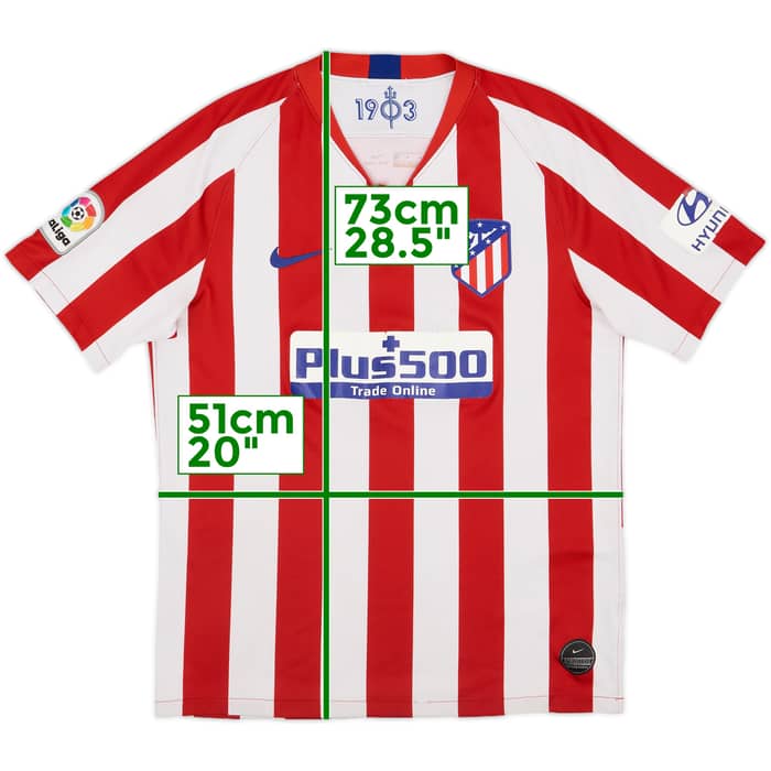 2019-20 Atletico Madrid Home Shirt - 4/10 - (M)
