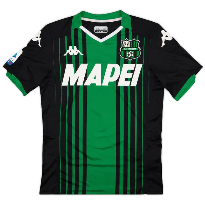 2019-20 Sassuolo Authentic Home Shirt Boga #7 - 8/10 - (S)