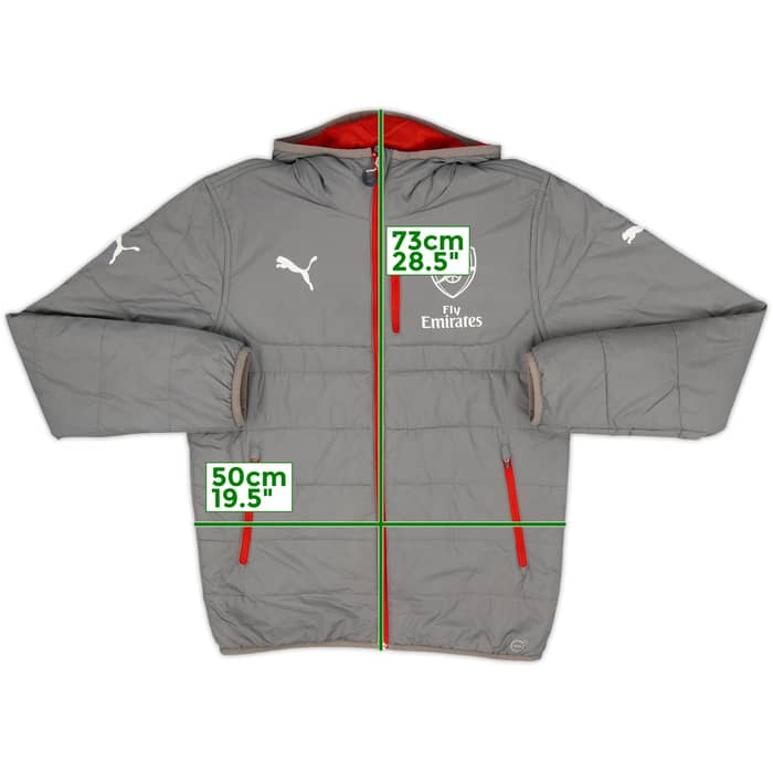 2017-18 Arsenal Puma Padded Bench Coat - 7/10 - (S)