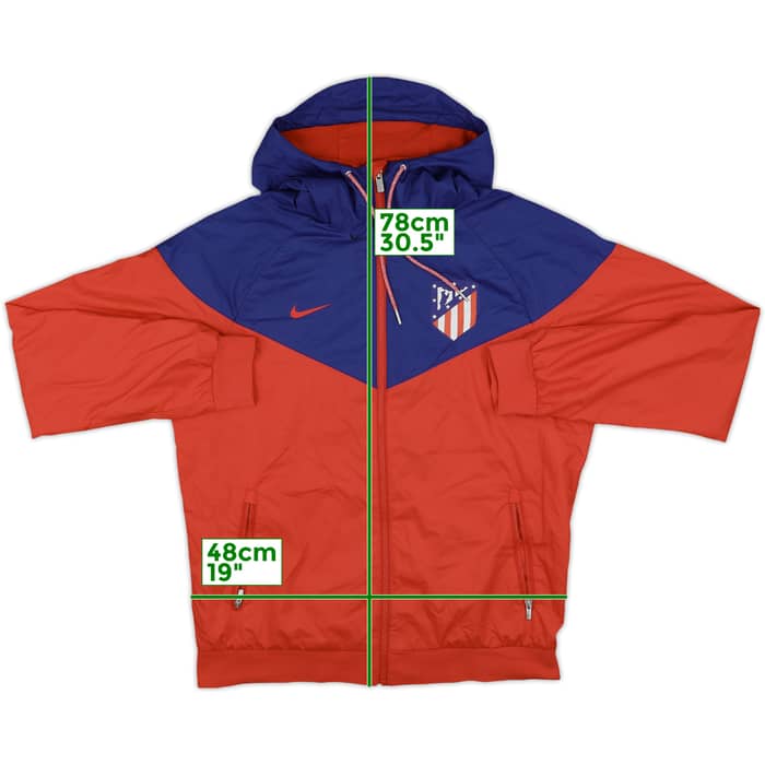 2017-18 Atletico Madrid Nike Hooded Track Jacket - 8/10 - (M)
