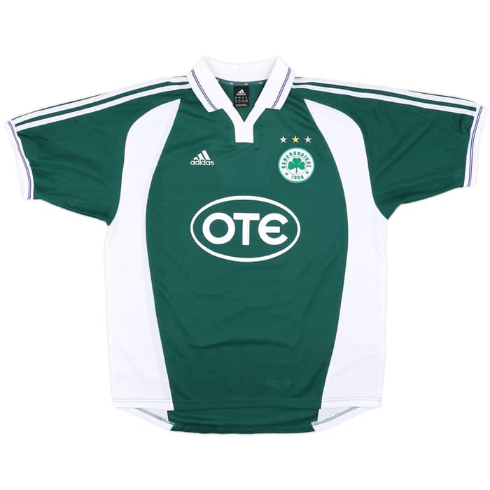 2002-03 Panathinaikos Home Shirt Liberopoulos #21 - 8/10 - (XL)