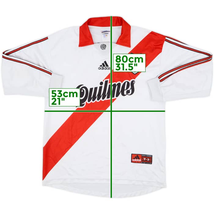 1998-99 River Plate Home L/S Shirt - 6/10 - (M)