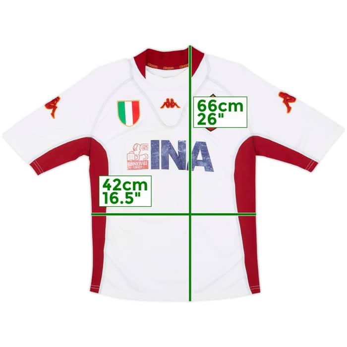 2001-02 Roma Away Shirt Totti #10 - 5/10 - (S)