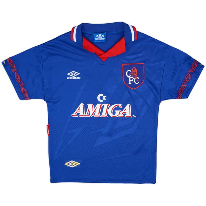 1993-94 Chelsea Home Shirt and Shorts Hoddle #20 - 10/10 - (S)