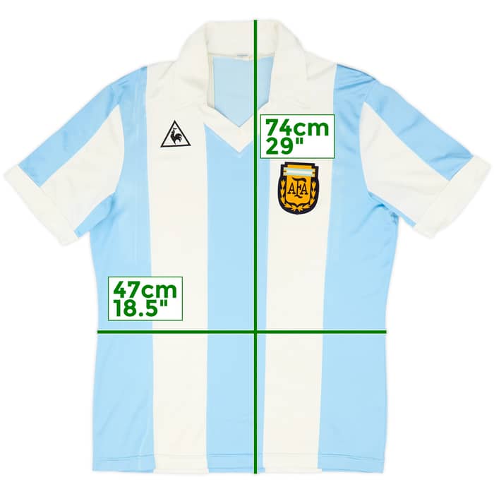 1980-82 Argentina Home Shirt - 8/10 - (XL)