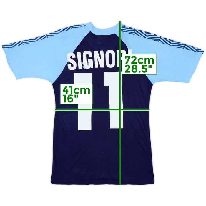 1992-93 Lazio Umbro Sweat Top Signori #11 - 6/10 - (S)