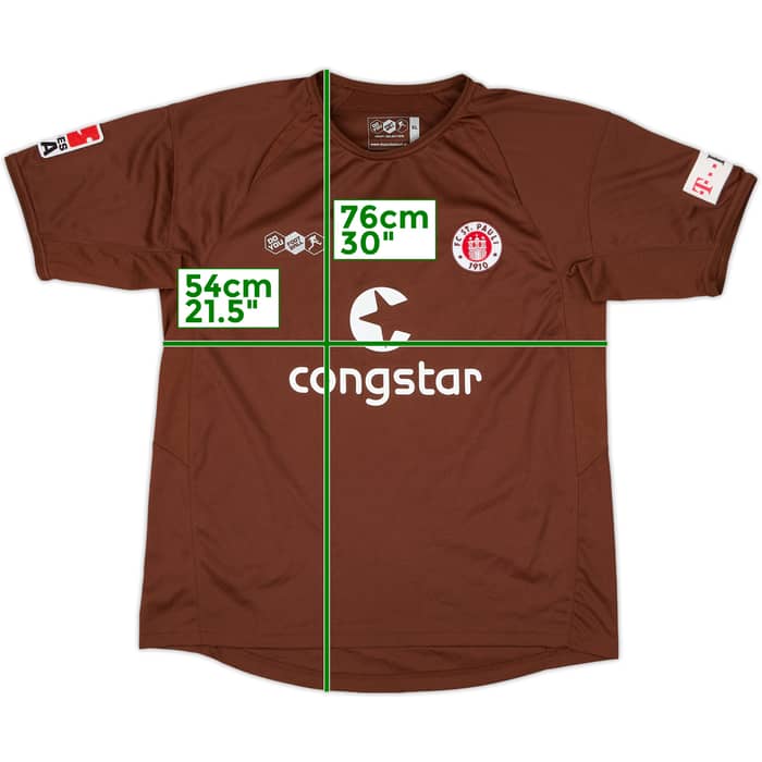 2007-08 St Pauli Home Shirt Gunesch #11 - 7/10 - (XL)