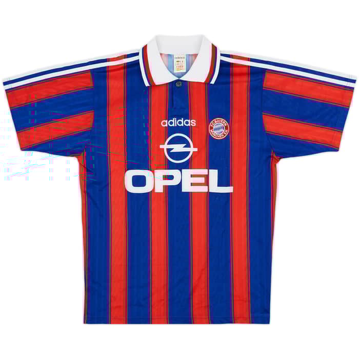 1995-97 Bayern Munich 'Squad Signed' Home Shirt - 9/10 - (S)