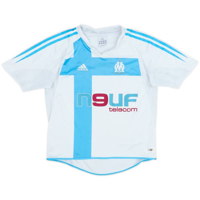 2004-05 Olympique Marseille Home Shirt - 6/10 - (9-10 Years)